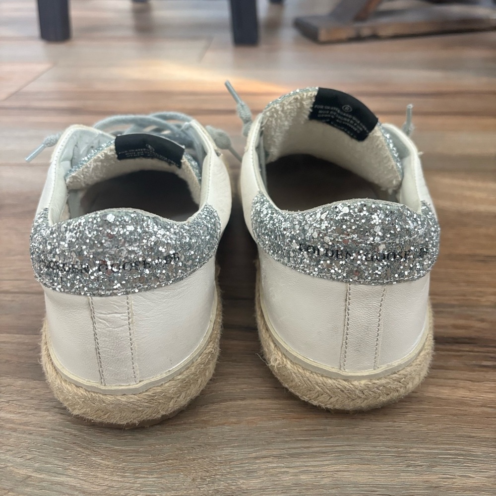 Golden Goose Glitter and Gray Star Sneakers - Picture 5 of 16